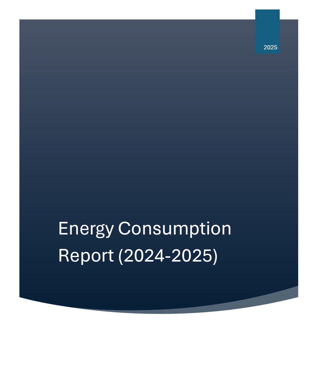 Energy Consumption Report 2025
