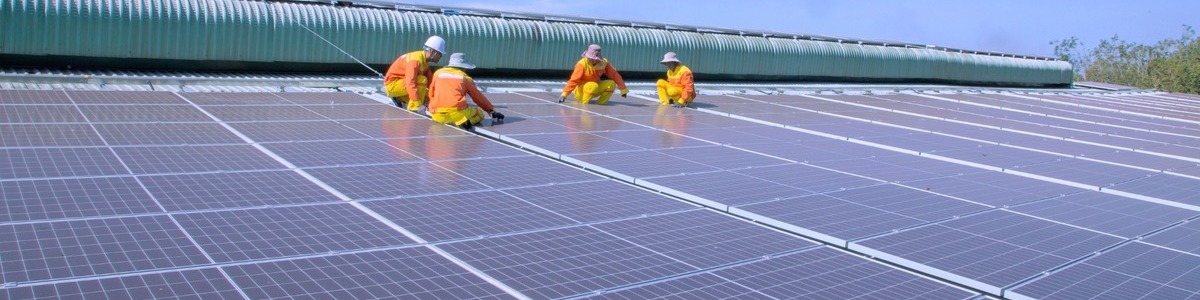 Solar panels supporting clean energy and environmental sustainability